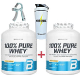 2 x Biotech USA 100% Pure Whey 2270g Glutenfrei Fettabbau + Bonus - NirooX NutritionNirooX Nutrition