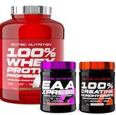 Scitec Nutrition 100% Whey Protein 2350g+Creatine 300g+EAA Xpress 400g+Bonus