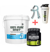 Biotech USA 100% Pure Whey – 3000g + Creatine 300 g | Whey Protein 3kg