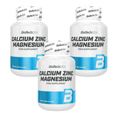 Biotech Calcium Zinc Magnesium - 100 Tabletten - 3 x 100 tab/ total 300 tab - NirooX NutritionBioTech USA