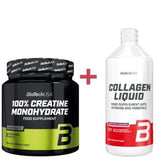 BioTech USA Collagen Liquid 1000ml + Creatin 300g | Kollagen - Set - NirooX NutritionNirooX Nutrition