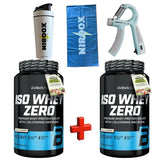 BioTech USA Iso Whey Zero Laktosefreis Eiweiß 2 x 908g Dose + Bonus - NirooX NutritionBioTech USA