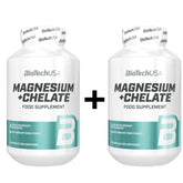 BioTech USA Magnesium + Chelate 2x60 Kapseln - Vitalstoff - Regeneration - NirooX NutritionNirooX Nutrition