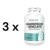 BioTech USA Magnesium + Chelate 3 x 60 Kapseln - Vitalstoff - Regeneration - NirooX NutritionNirooX Nutrition