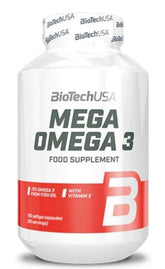BioTech USA Mega Omega 3 Fetsäuren Fischöl 90 Kapseln EPA DHA - NirooX NutritionNirooX Nutrition