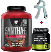 BSN Syntha-6 Edge Whey Protein 1780g–1920g + Biotech USA Creatine 300g mit Bonus – Bundle für Muskelaufbau, Regeneration & Kraft
