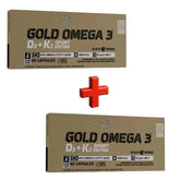 Olimp Gold Omega 3 D3+K2 Sport Edition Kapseln - 2 x 60 Kapseln - NirooX NutritionNirooX Nutrition