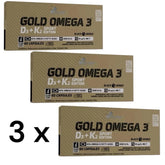 Olimp Gold Omega 3 D3+K2 Sport Edition Kapseln - 3 x 60 Kapseln / 180 Kapseln - NirooX NutritionNirooX Nutrition