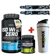 BioTech USA Iso Whey Zero 908g Creatin 300g Bonus Laktosefreies Protein