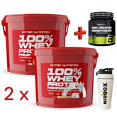 Scitec Nutrition 100% Whey Protein - 2 x 4kg / Total 8 kg+ Creatin 300 gr - NirooX NutritionNirooX Nutrition