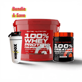 Scitec Nutrition 100% Whey Protein Professional 5kg + Kreatin 500gr+ Shaker | Muskelaufbau Komplettpaket - NirooX NutritionProteinScitec Nutrition