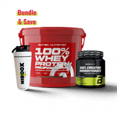 Scitec Nutrition 100% Whey Protein Professional 5kg + Kreatin + Shaker | Muskelaufbau Komplettpaket - NirooX NutritionProteinScitec Nutrition
