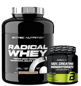 Scitec Nutrition Radical Whey – 2000g + Biotech USA Creatine 300g | Whey Protein - NirooX NutritionNirooX Nutrition
