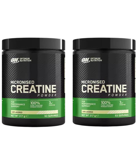 2x Optimum Nutrition Creatine 316g Doppelpack Mikronisiert Monohydrat 632g Vorrat
