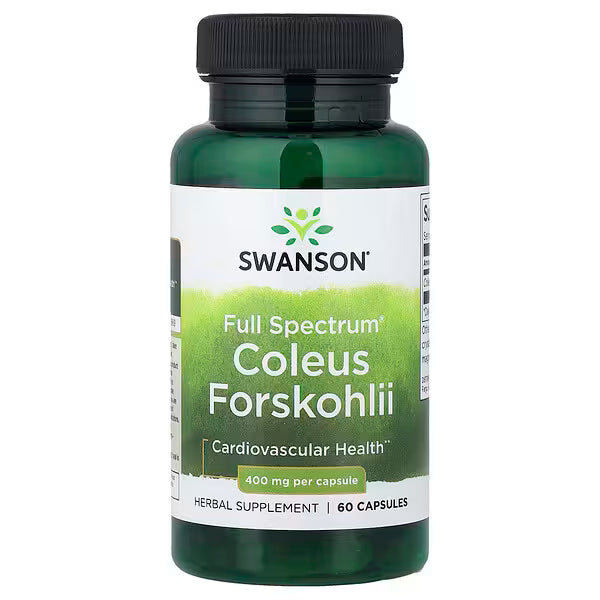 Swanson Full Spectrum Coleus Forskohlii 400mg 60 Kapseln Forskolin Wurzelextrakt