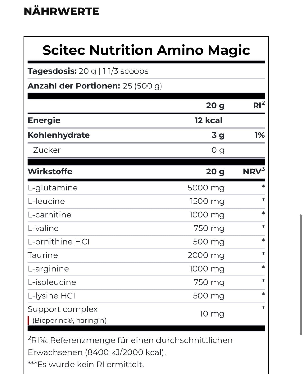Amino|Magic Apple 500gr| Scitec Nutrition Amino Magic 10 Komponenten Aminosäuren NirooX Nutrition.