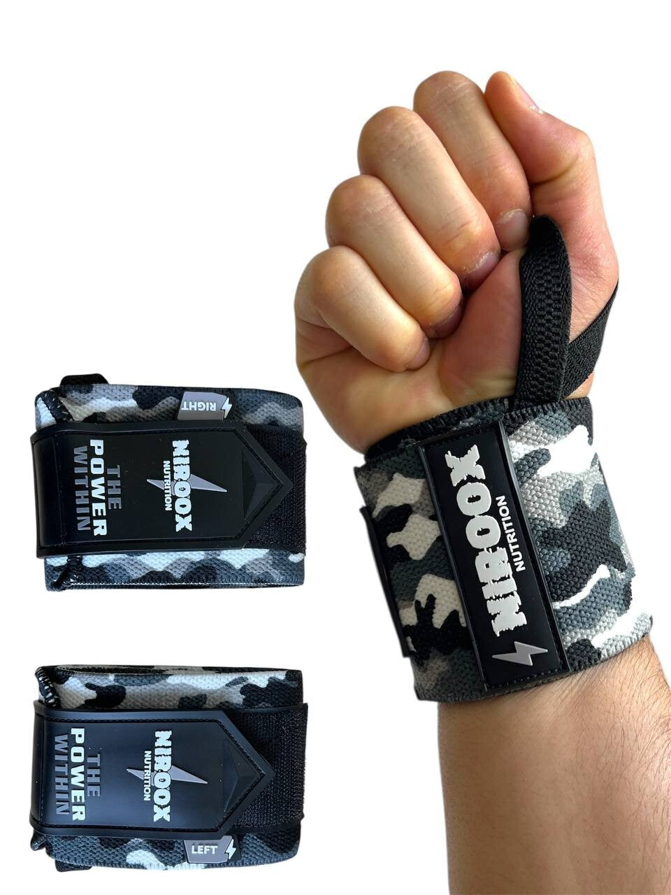 1 Paar Handgelenk Bandagen -Wrist Wraps - NirooX- Krafttraining- Best Quality NirooX Nutrition.