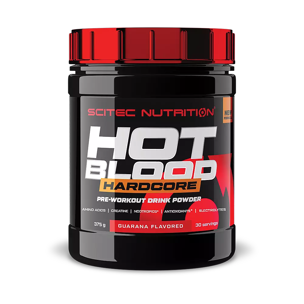 Scitec Nutrition Hot Blood Hardcore – 375g Pre-Workout Booster Orange Geschmack NirooX Nutrition.