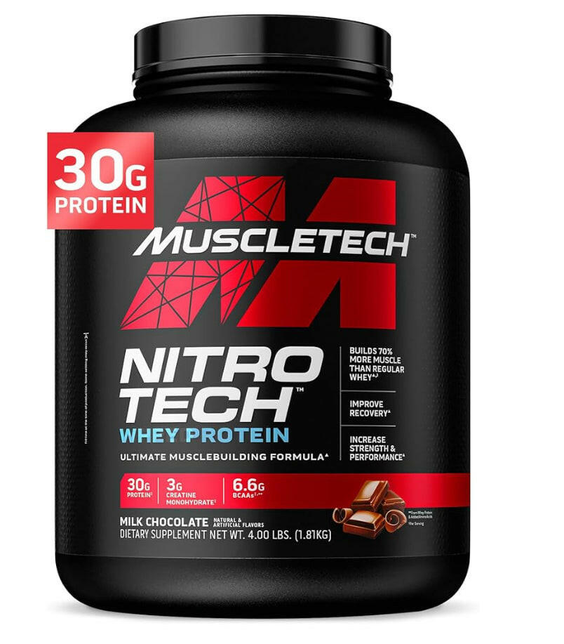 Muscletech Nitro Tech Whey Protein 1,8 kg + Creatin 200 gr NirooX Nutrition.