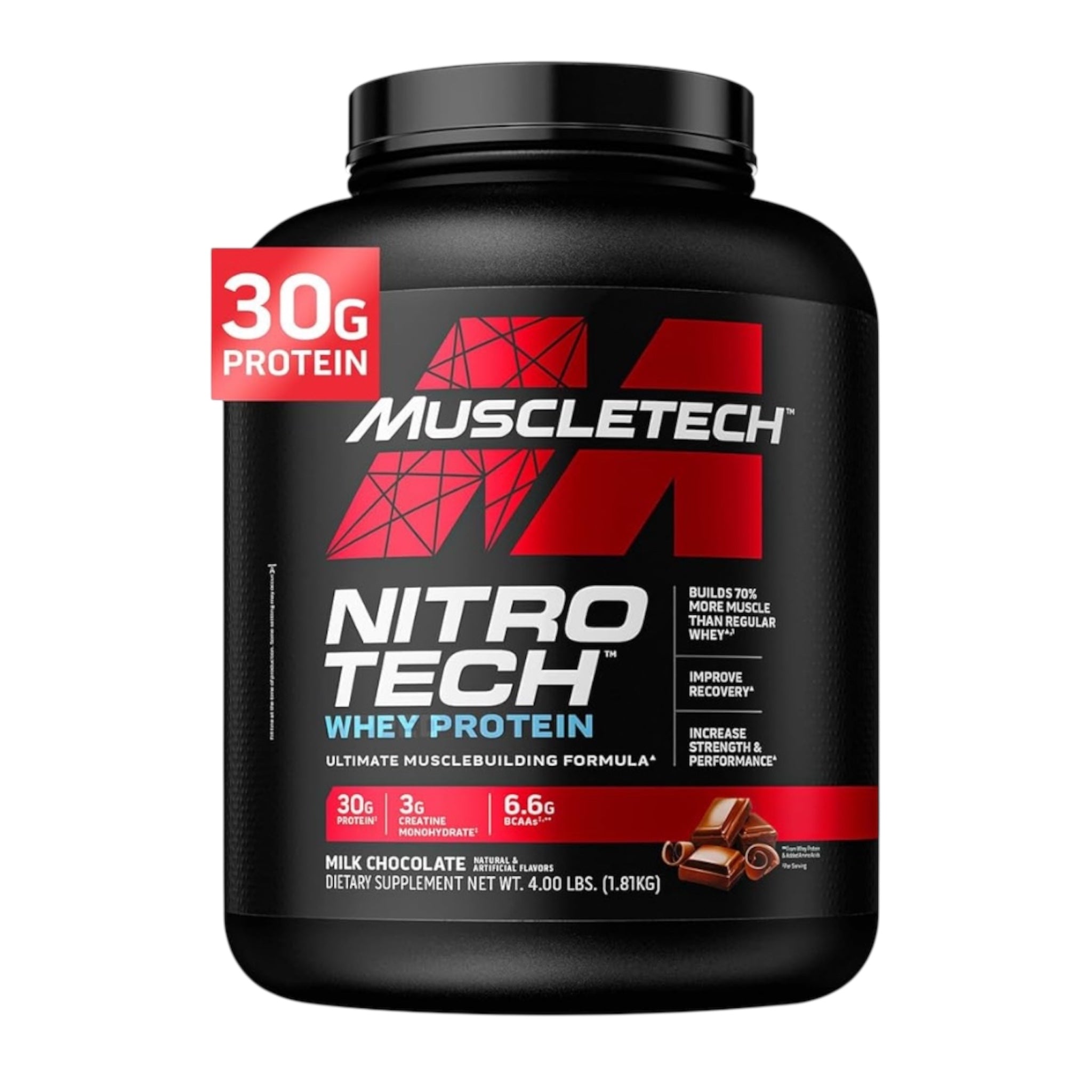 Muscletech Nitro Tech Whey Protein – 1,8 kg für Muskelaufbau & Leistung NirooX Nutrition.