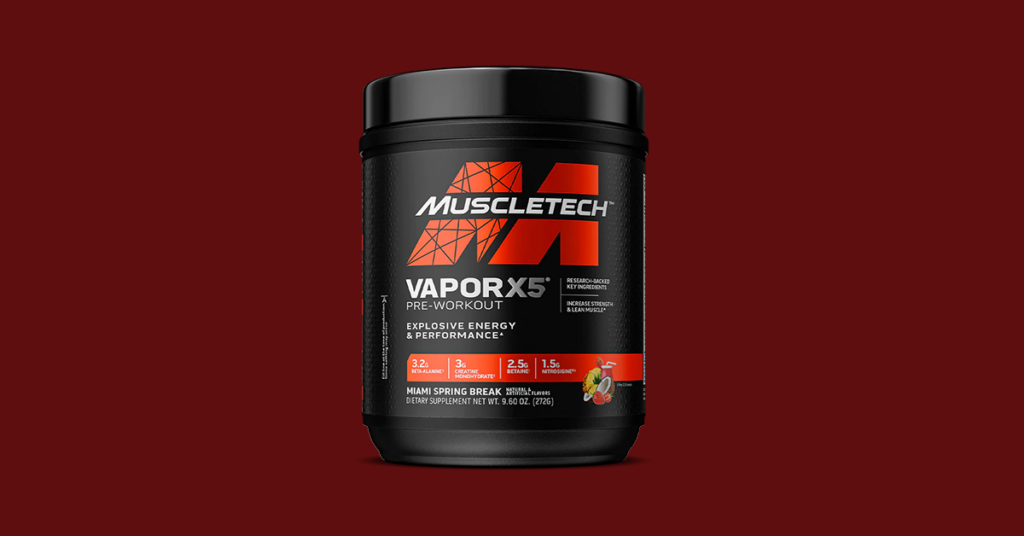 MuscleTech Vapor X5 247-252g Pre-Workout Power Booster Energy Focus