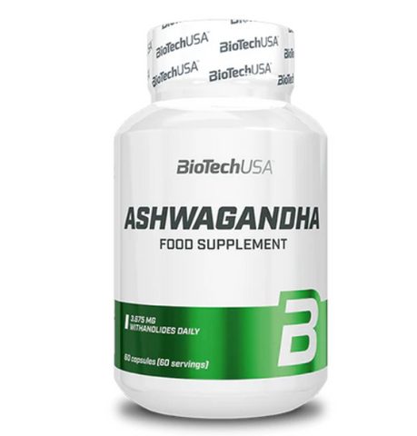 BioTechUSA Ashwagandha – 60 Kapseln für 30 Tage Balance NirooX Nutrition.