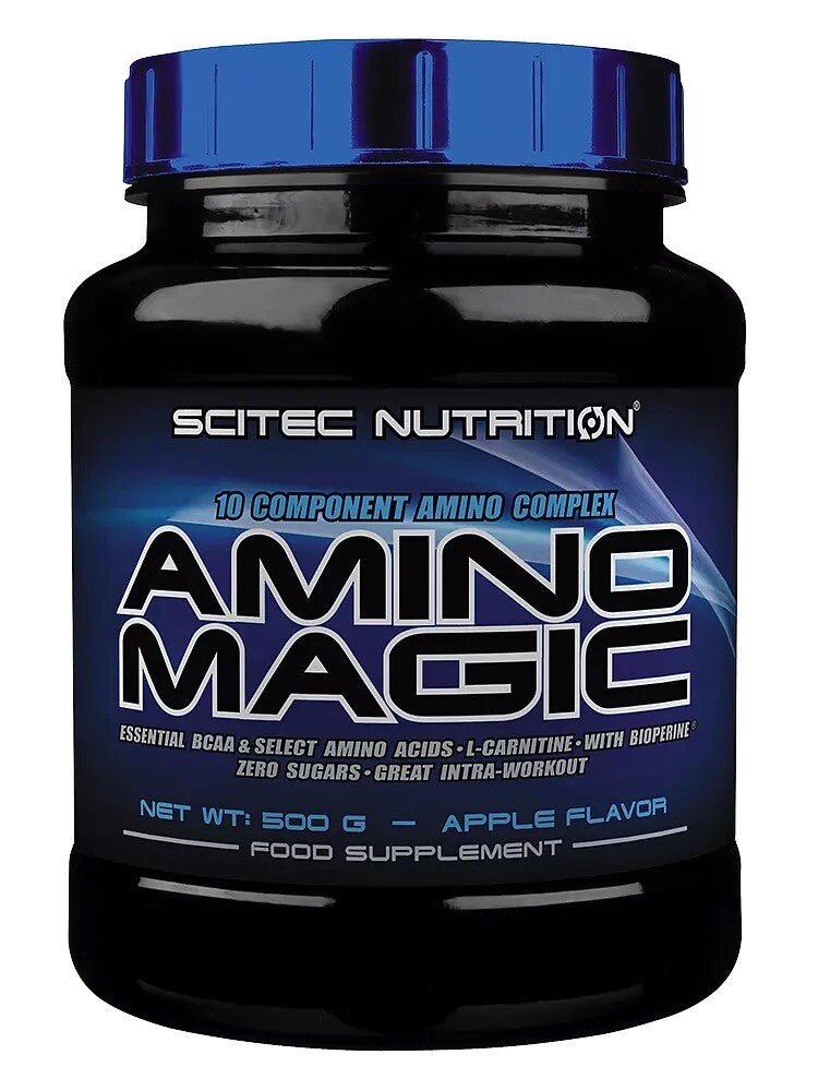 Scitec Nutrition Amino Magic 500g Apple umfassender Aminosäuren-Komplex mit BCAAs Glutamin und L-Carnitin für Intra-Workout
