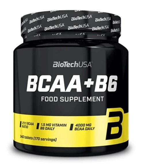 BioTech USA BCAA B6 200 Tabletten verzweigtkettige Aminosäuren 2:1:1