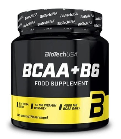 BioTech USA BCAA B6 200 Tabletten verzweigtkettige Aminosäuren 2:1:1