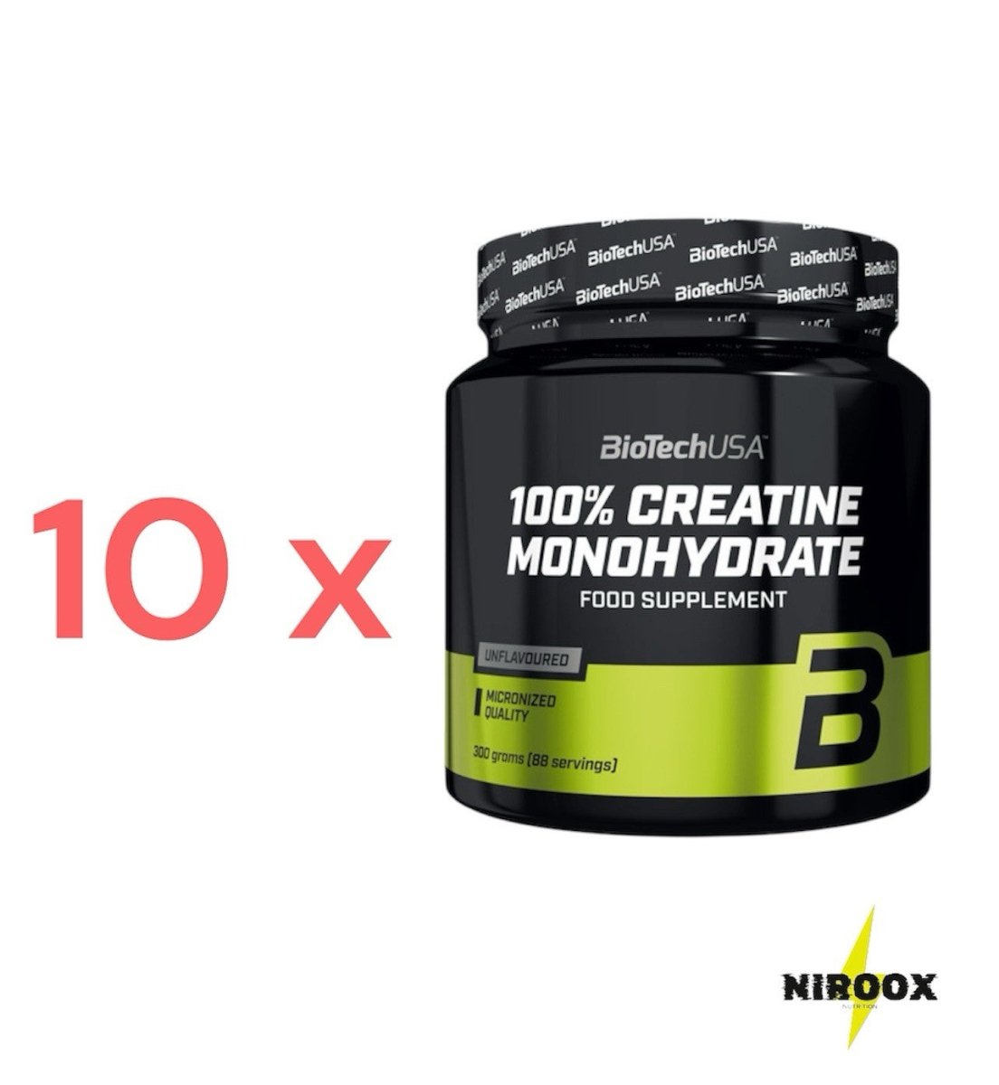 Biotech USA 100% Kreatin Monohydrat 10x 500g - Kreatin | Creatine, 10x 500 gramm - NirooX NutritionNirooX Nutrition
