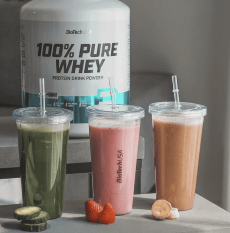 BioTech USA Pure Whey 2270g Creatine 300g Bundle Muskelaufbau BCAA Kraft