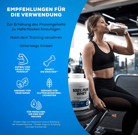 BioTech USA Pure Whey 2270g plus Creatine Monohydrate 300g Bundle für maximalen Muskelaufbau und Kraftsteigerung