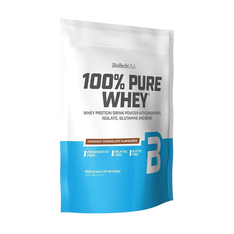 1kg Packung Biotech USA 100% Pure Whey Proteinpulver für Muskelaufbau
