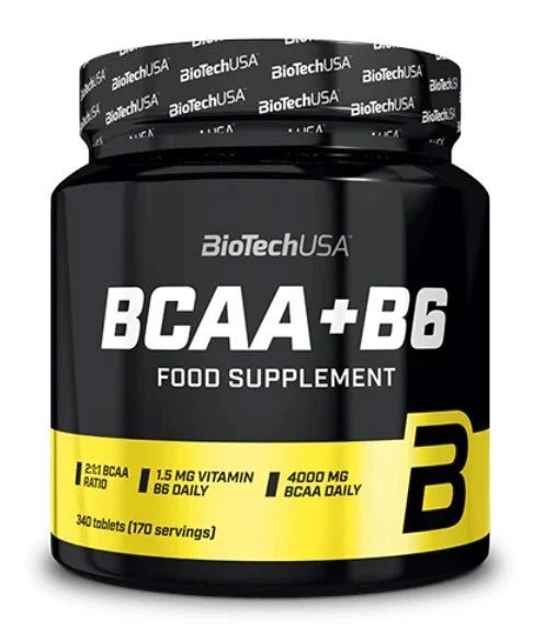 BioTech USA BCAA + B6 – 200 Tabletten | 2:1:1 Aminosäuren mit Vitamin B6 - NirooX NutritionNirooX Nutrition