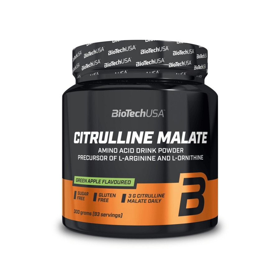 BioTech USA Citrulline Malate 300g L-Citrullin Malat Pulver für maximalen Muskelpump und Ausdauer