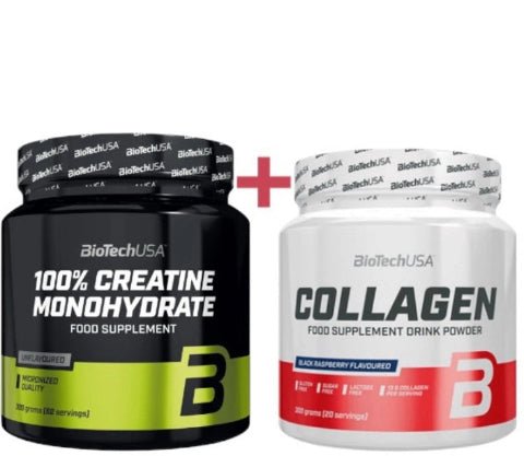 BioTech USA Collagen 300g mit Hyaluronsäure + Creatin 300g | Haut & Gelenke - NirooX NutritionNirooX Nutrition