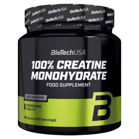 500g Dose Biotech USA 100% Creatine Monohydrate für Kraft & Muskelaufbau