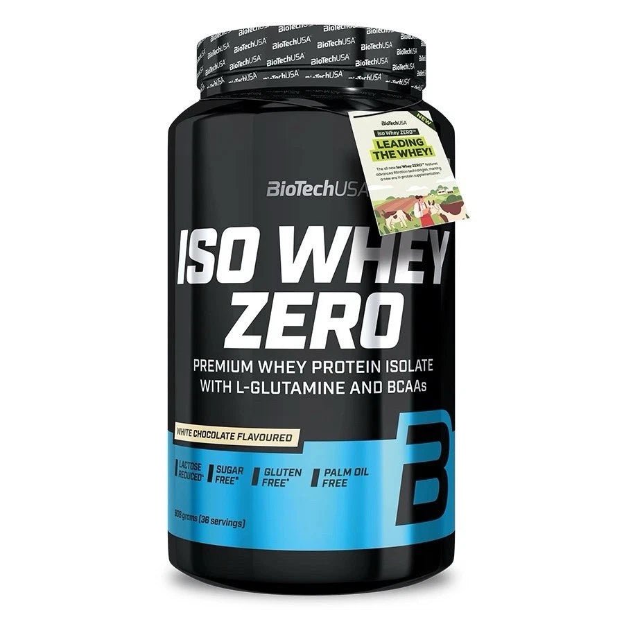 BioTech USA Iso Whey Zero – 908g + Creatin 300g Bonus | Laktosefreies Isolat - Protein - NirooX NutritionNirooX Nutrition