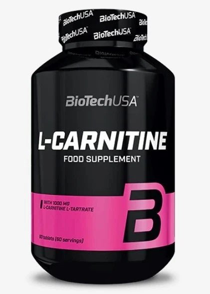 BioTech USA L - Carnitine 1000mg – 60 Tabletten | L - Carnitin - L - Tartrat - NirooX NutritionNirooX Nutrition