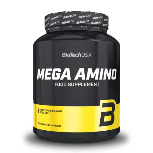 BioTech USA Mega Amino – 500 Tabletten | Aminosäuren - Komplex - NirooX NutritionEnergieNirooX Nutrition