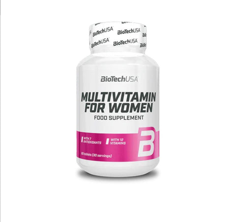 BioTechUSA Multivitamin für Frauen Women 60 Tabletten Vitamine Mineralstoffe Pflanzenextrakte