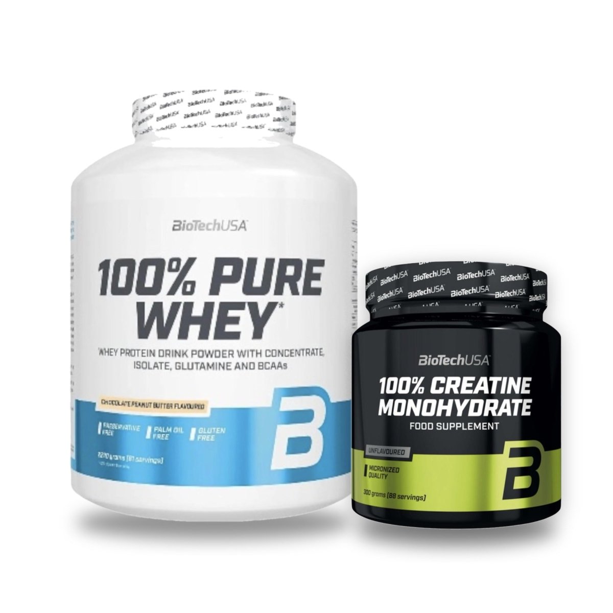 BioTech USA Starter-Set: 100% Pure Whey 2000g + Kreatin 500g | Bundle - NirooX NutritionProteinBioTech USA