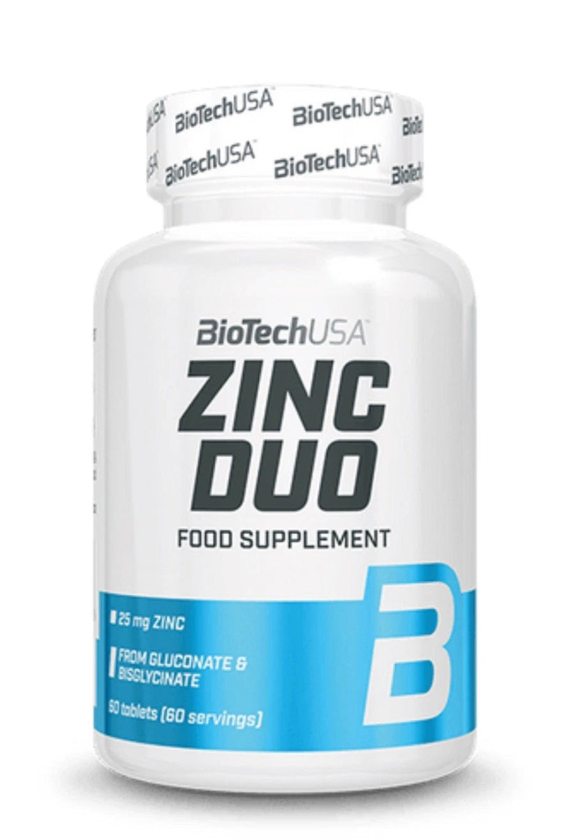BioTech USA Zinc Duo – 60 Tabletten | Zink für Immunsystem & Testosteron - NirooX NutritionNirooX Nutrition