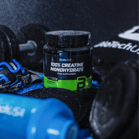 BioTechUSA 100% Micronized Creatine Monohydrate Kreatin Pulver Muskelaufbau