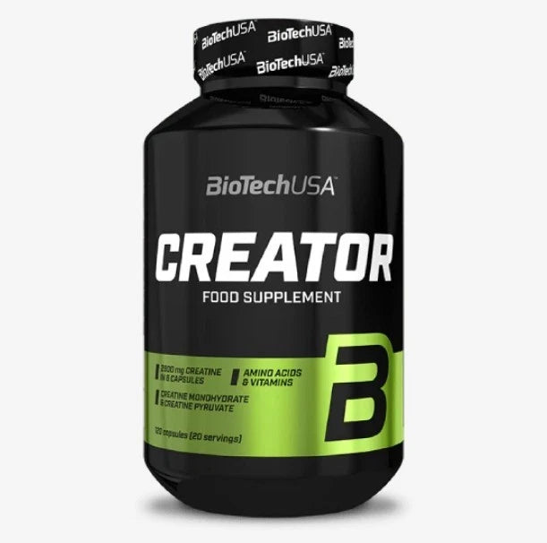 BioTech USA Crea-Tor 120 Kapseln Kreatin Matrix 4 Kreatinarten Supplement