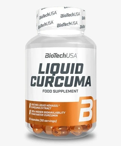 BioTech USA Liquid Curcuma 30 Kapseln Kurkuma Curcumin Vitamin D NovaSOL