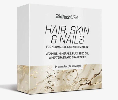 BioTech USA Hair Skin Nails 54 Kapseln Biotin Vitamine Beauty Supplement