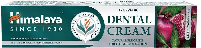 Himalaya Ayurvedic Dental Cream with Natural Fluoride – 100g | Neem & Granatapfel - NirooX NutritionNirooX Nutrition