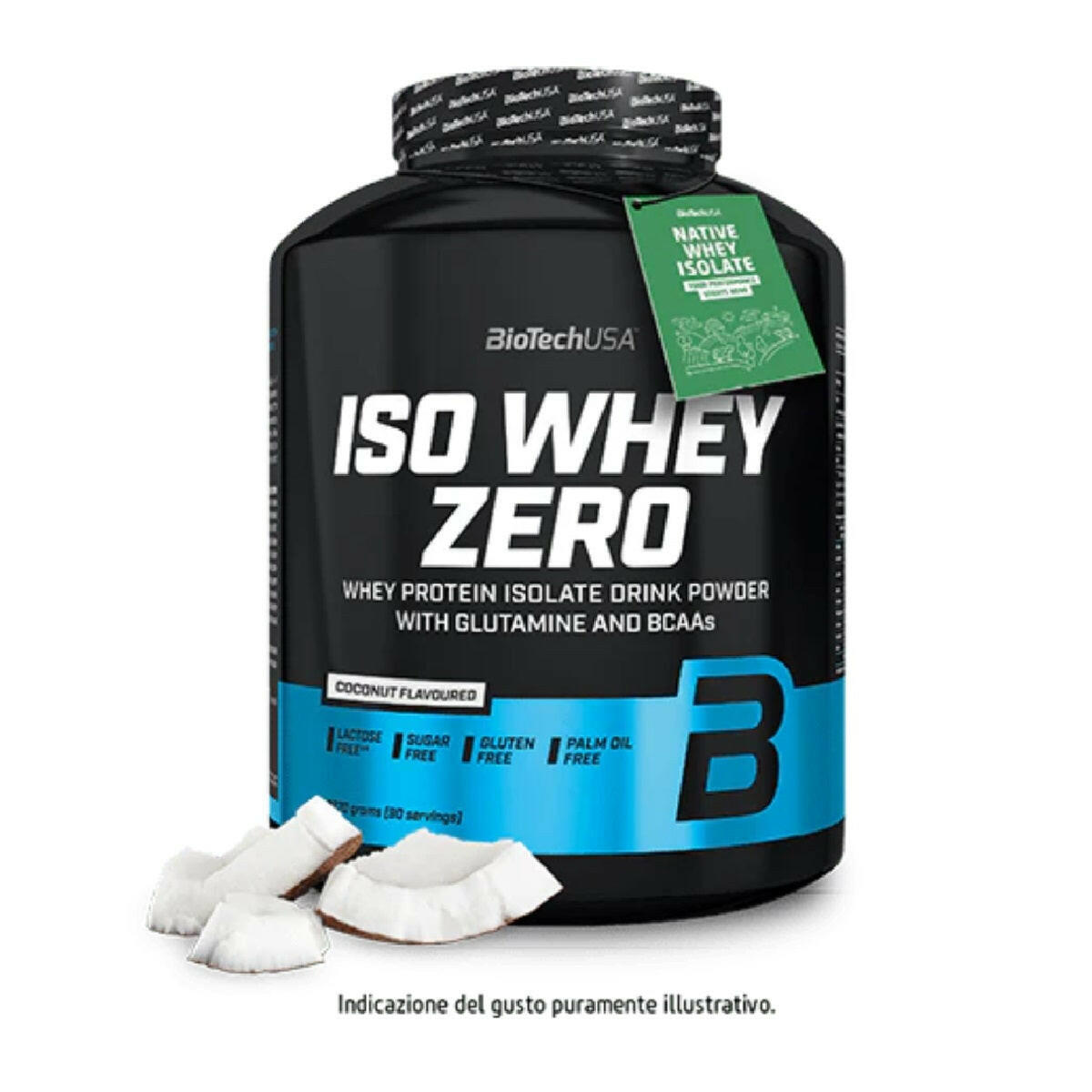 BioTech USA Iso Whey Zero 1816g Whey Isolat laktosefrei zuckerfrei Native Whey Muskelaufbau