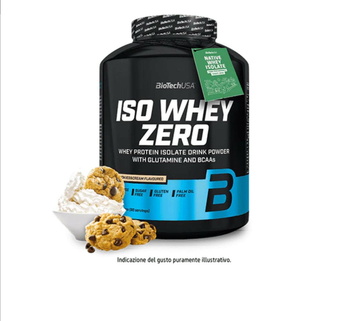 BioTech USA Iso Whey Zero 1816g Whey Isolat laktosefrei zuckerfrei Native Whey Muskelaufbau